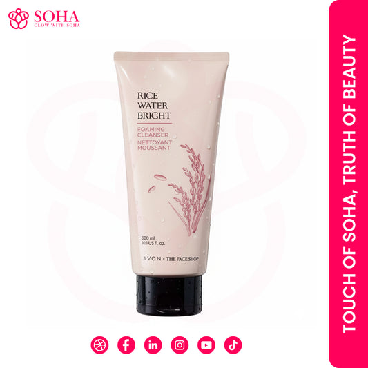 The Face Shop Rice Water Bright Facial Foaming Cleanser 150ml