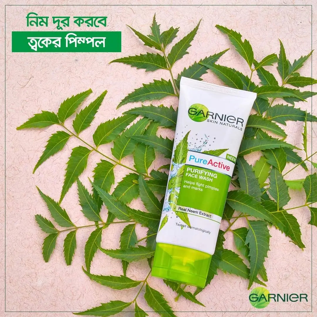 Garnier Pure Active Purifying Face Wash 100g