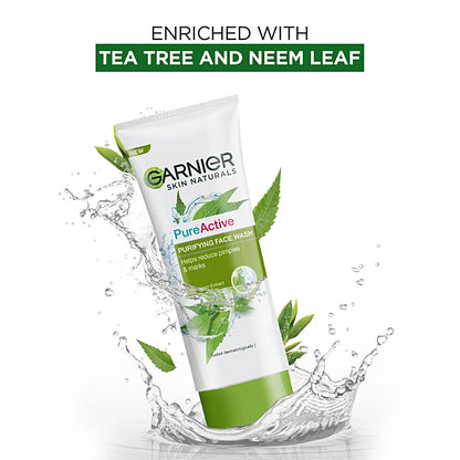 Garnier Pure Active Purifying Face Wash 100g