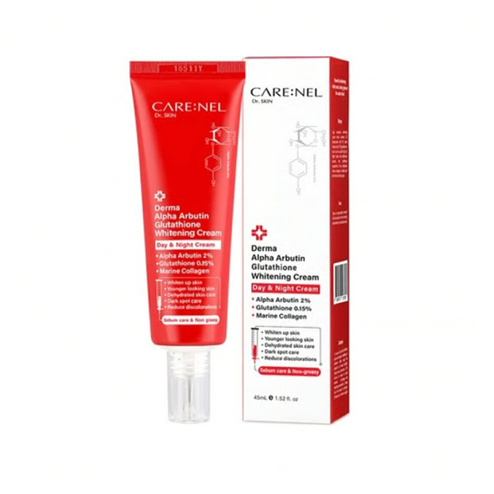 CARE:NEL Derma Alpha Arbutin Glutathione Whitening Day & Night Cream