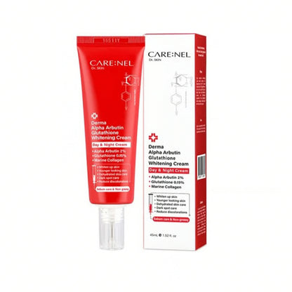 CARE:NEL Derma Alpha Arbutin Glutathione Whitening Day & Night Cream