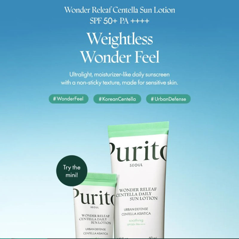 Purito Seoul Wonder Releaf  Centella Daily Sun Lotion-Small